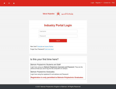 Bahrain Polytechnic Industry Portal: BP Login Bahrain Polytechnic Industry Portal: BP Login