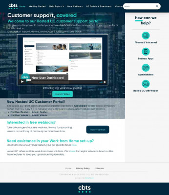 Privacy Policy - CBTS Hosted UC Support Portal Privacy Policy - CBTS Hosted UC Support Portal