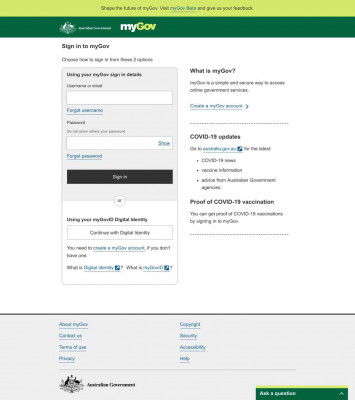 myGov: Sign-in myGov: Sign-in