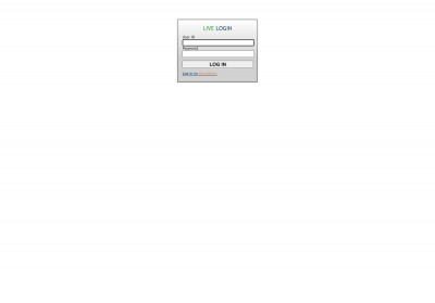 live login - WebConnect live login - WebConnect