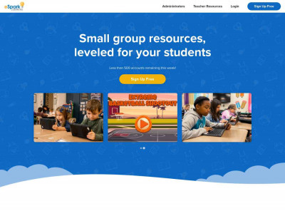 eSpark Learning: Small Group Learning Resources for K-8 eSpark Learning: Small Group Learning Resources for K-8