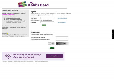 Kohl's Charge Kohl's Charge
