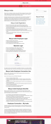 Macys Insite Employee Connection Login - Official Macy's ... Macys Insite Employee Connection Login - Official Macy's ...
