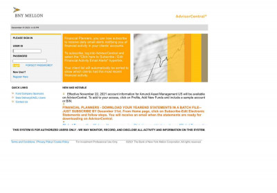 Advisor Central Advisor Central