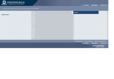WebAdvisor Main Menu WebAdvisor Main Menu