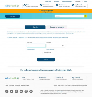 Sign in to your account | View health record | Allina Health Sign in to your account | View health record | Allina Health