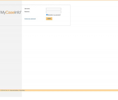 MyCaseInfo: Login to MyCaseInfo MyCaseInfo: Login to MyCaseInfo