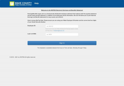 the WCPSS Electronic Earnings and Benefits - Wake County ... the WCPSS Electronic Earnings and Benefits - Wake County ...