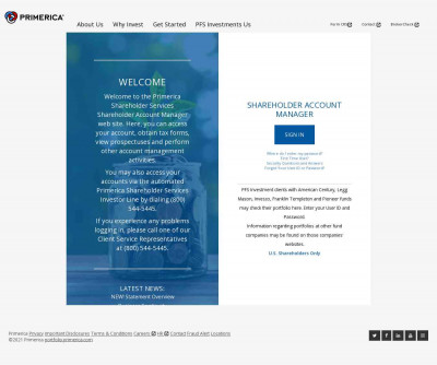Our Website - Primerica Shareholder Services Our Website - Primerica Shareholder Services