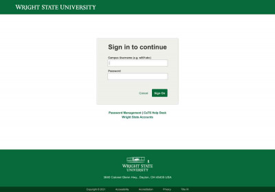 Sign in to continue - Wright State University Sign in to continue - Wright State University