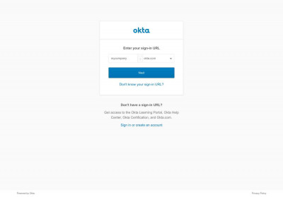 Okta Account Chooser Okta Account Chooser