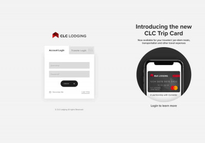CLC Lodging: Login CLC Lodging: Login