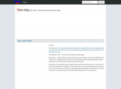ops.org -ABOUT OPS - Omaha Public Schools Home Page ops.org -ABOUT OPS - Omaha Public Schools Home Page