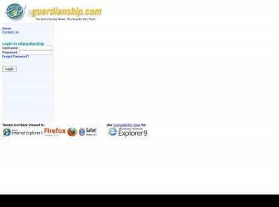 eGuardianship Login eGuardianship Login