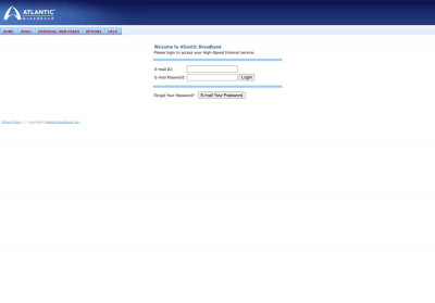 Atlantic Broadband Online Message Center: Login Atlantic Broadband Online Message Center: Login