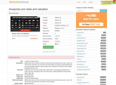 Ticosports : TicoSports | Betting Odds ! Website stats and ... Ticosports : TicoSports | Betting Odds ! Website stats and ...