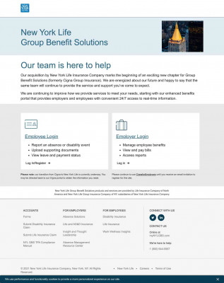 New York Life Group Benefit Solutions: My Account New York Life Group Benefit Solutions: My Account