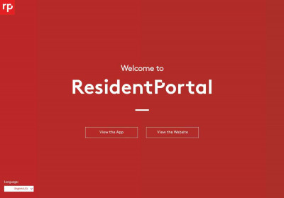 Welcome to the Resident Portal App Welcome to the Resident Portal App