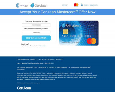 Cerulean Card Cerulean Card