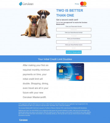 Get a second credit card! Get a second credit card!