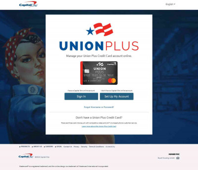 Union Plus Capital One Credit Card Login Union Plus Capital One Credit Card Login