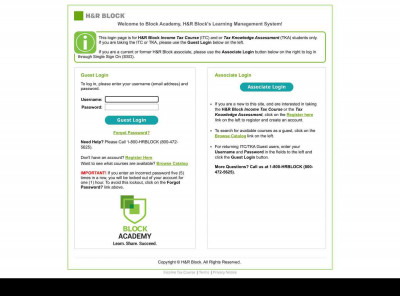 Block Academy, H&R Block's Block Academy, H&R Block's