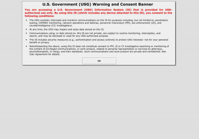 DoD Warning Banner DoD Warning Banner