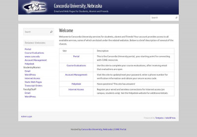 Concordia University, Nebraska – Email and Web Pages for ... Concordia University, Nebraska – Email and Web Pages for ...