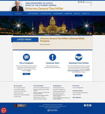 May 15, 2017 VIA EMAIL - Iowa Attorney General May 15, 2017 VIA EMAIL - Iowa Attorney General