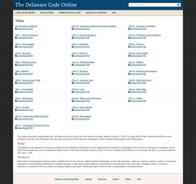 title 19 - Delaware Code title 19 - Delaware Code