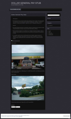 DOLLAR GENERAL PAY STUB - WordPress.com DOLLAR GENERAL PAY STUB - WordPress.com