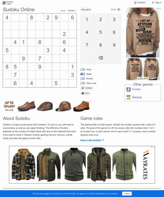Sudoku Online — play for free on the Sudoku Table website Sudoku Online — play for free on the Sudoku Table website