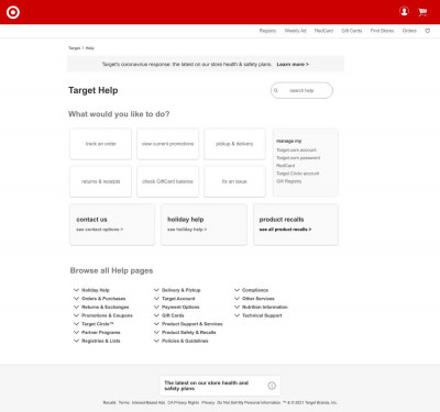 How do I access Manage My RedCard? - Target Help How do I access Manage My RedCard? - Target Help