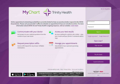 MyChart - Login Page MyChart - Login Page