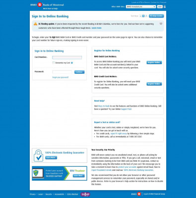 BMO Bank of Montreal Online Banking BMO Bank of Montreal Online Banking