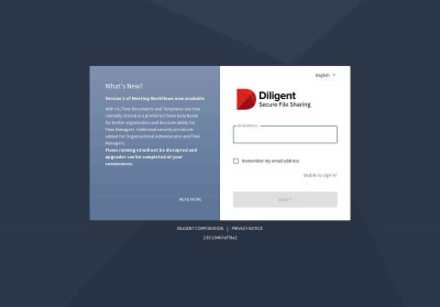 Diligent: Sign-in Diligent: Sign-in
