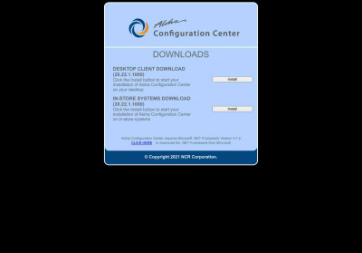 Aloha Configuration Center Downloads Aloha Configuration Center Downloads