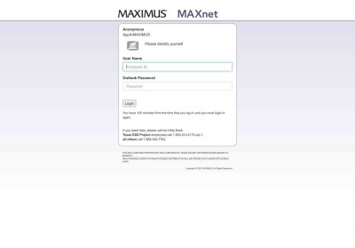 MAXIMUS MAXnet Login MAXIMUS MAXnet Login