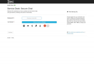 Service Desk: Secure Chat - Chat Bot Password Reset Service Desk: Secure Chat - Chat Bot Password Reset