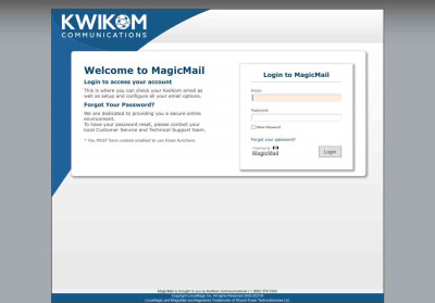 KwiKom MagicMail: Login Page KwiKom MagicMail: Login Page