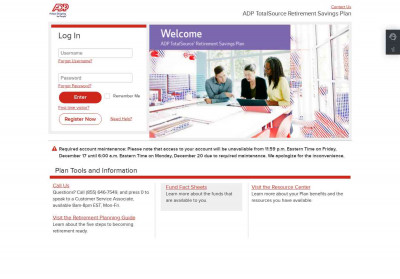 ADP TotalSource Retirement Savings Plan ADP TotalSource Retirement Savings Plan