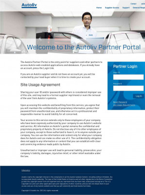 Supplier Access Terms - Autoliv Partner Portal Supplier Access Terms - Autoliv Partner Portal