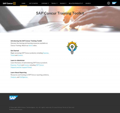 SAP Concur Global Learning Services Training Toolkit | SAP ... SAP Concur Global Learning Services Training Toolkit | SAP ...