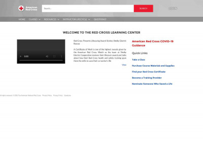 the Red Cross Learning Center the Red Cross Learning Center
