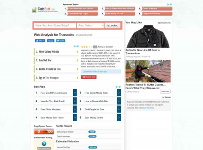 Truesocks Web Analysis - Truesocks.net - CuteStat.com Truesocks Web Analysis - Truesocks.net - CuteStat.com