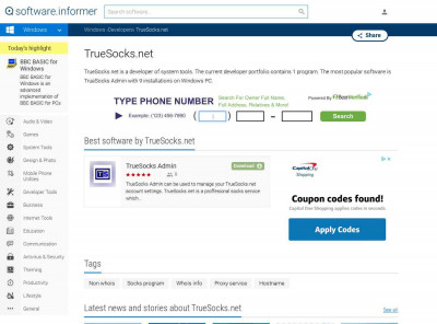 TrueSocks.net software updates and reviews: TrueSocks ... TrueSocks.net software updates and reviews: TrueSocks ...