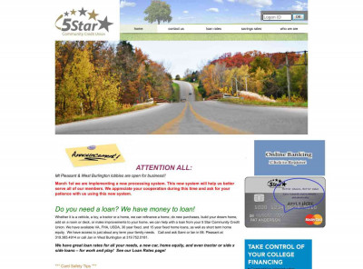5 Star Community Credit Union – Mt. Pleasant, Iowa 5 Star Community Credit Union – Mt. Pleasant, Iowa