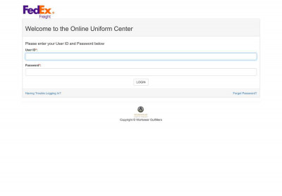 Uniform Center :: Login - FedEx Freight - VF Imagewear Uniform Center :: Login - FedEx Freight - VF Imagewear