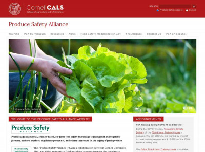 Welcome to the Produce Safety Alliance website! | Produce ... Welcome to the Produce Safety Alliance website! | Produce ...