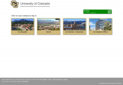 My.CU - Campus Portal Selection - University of Colorado My.CU - Campus Portal Selection - University of Colorado